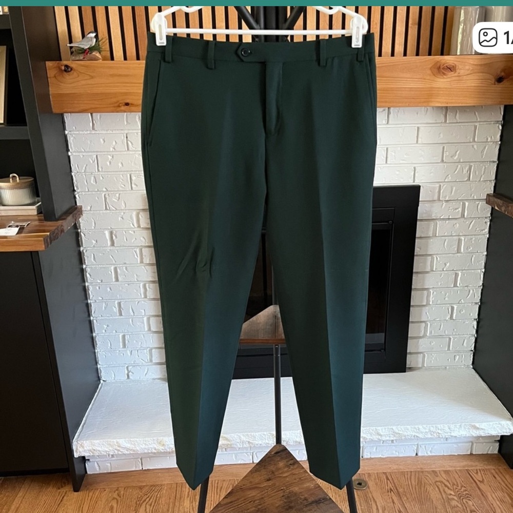 Men's SuitShop Dark Green Suit Pant NWOt pants only 36R